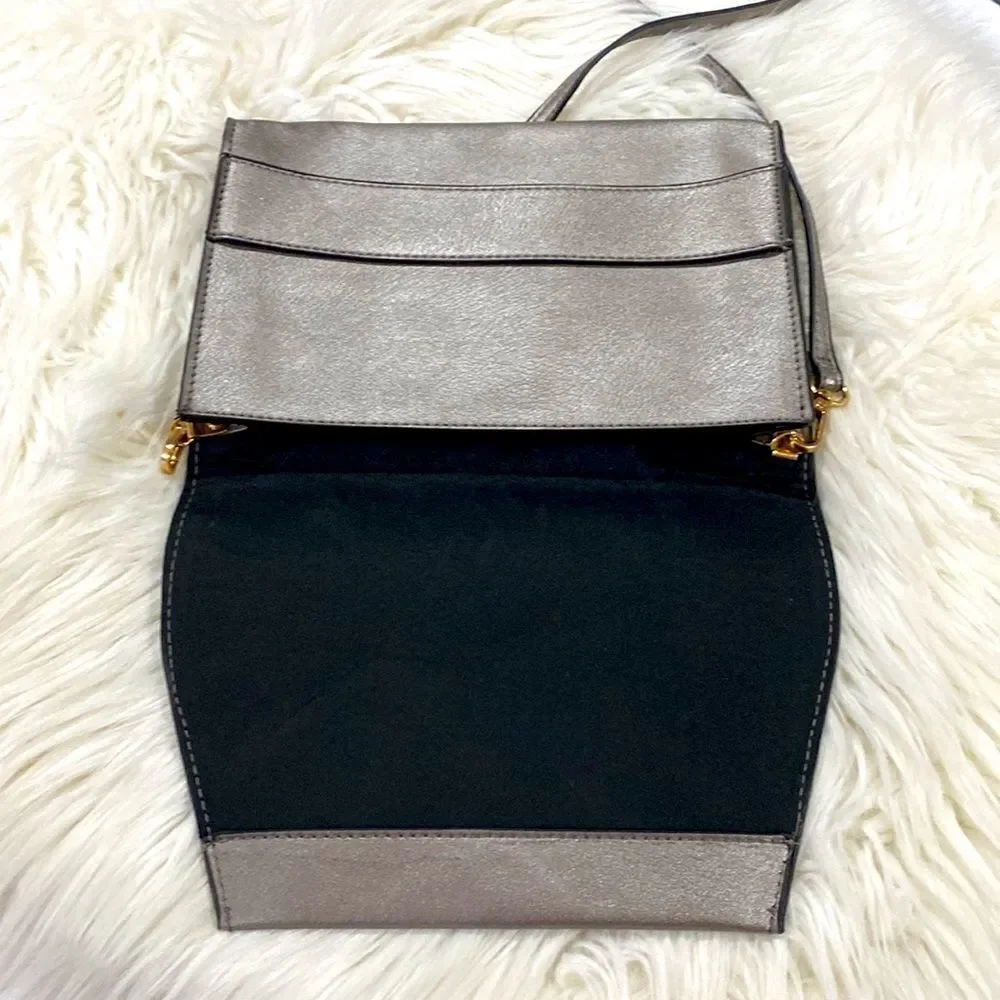 Summer & Rose Celine Crossbody  Steel Handbag Purse